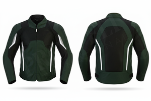 เสื้อแจ็คเก็ตมอเตอร์ไซค์ผู้ชายสีตามสั่ง ผ้าตาข่าย แขนยาว ระบายอากาศได้ดี ชุดขับขี่แบบสปอร์ต ทนทาน ป้องกันได้ดี - Product Image 4