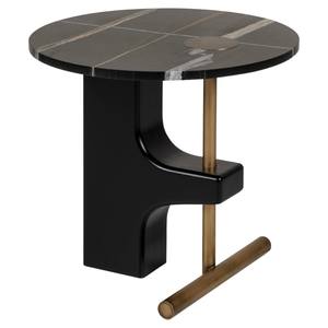 Table d'appoint ronde en métal moulé, design antique, qualité supérieure, taille personnalisée, en aluminium et laiton - Product Image 5