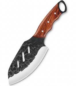 Cuchillo de Carnicero Mini Forjado a Mano en Acero al Carbono con Mango de Madera, Utensilio de Cocina - Product Image 1