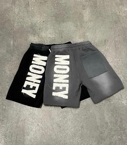 Pantalones cortos para correr informales para hombre de lana de algodón 100% de alta calidad, bolsillos decorados con logotipo liso respetuoso con el medio ambiente - Product Image 1