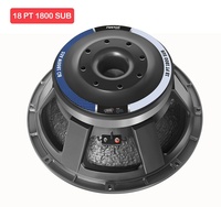 Subwoofer Profesional Sweton de 18 Pulgadas y 3600W, Sistema de Bajos con Reflector de Bajos, Carcasa de Aluminio Fundido a Presión