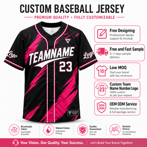 Maillots de baseball personnalisés en gros, uniformes d'équipe sublimés avec logo, nom et numéro pour clubs et écoles - Product Image 3