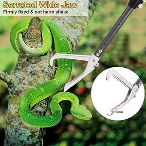 Heavy Duty Snake Tongs Collapsible Reptile Catcher Stick Professional Rattlesnake <b>Grabber</b> <b>Tool</b> Safe Pick Up Handling Device - Product Image 3