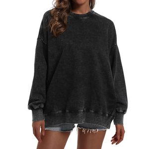 Women Oversized <b>Mock</b> <b>neck</b> Pullover Sweatshirt Loose Fit Casual <b>Top</b> Relaxed Daily Solid Front Long Autumn - Product Image 2