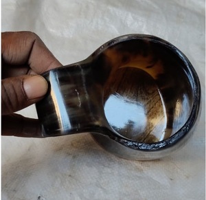 Taza Moderna de Cuerno de Búfalo Natural Pulido, Hecha a Mano, Ecológica, Reutilizable, para Café, Té, Cerveza, Lujosa y Rústica, para Bar - Product Image 3