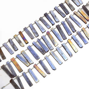 ลูกปัดทรงเหลี่ยมเพชรพลอยสีเหลืองธรรมชาติ9x12ถึง10x15มม. เส้นอัญมณีขนาด8นิ้วสำหรับทำเครื่องประดับจากธรรมชาติ - Product Image 4