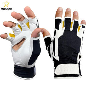 Sun Protector Golf Glove Light Hand Premium Synthetic Half Finger UV-Cut Nonslip Power Grip No Twist - Product Image 1