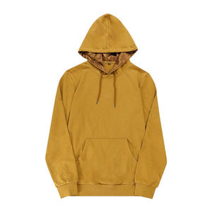 Sweat-shirt à capuche pour homme, couleur unie, coupe régulière, décontracté, en tricot polaire, pour l'automne - Product Image 1