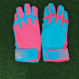 High Quality Custom Bruce <b>Bolt</b> Long Cuff Style Batting Gloves Spandex/Polyester Baseball Training XL - Product Image 1