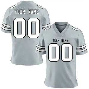 Custom Football Jersey Name Number Lightweight Breathable Quick-Dry Moisture-Wicking Top Solid Color Blocking Design Team - Product Image 1