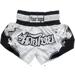 Pantalones Cortos de Boxeo para Entrenamiento, Pantalones Cortos de Boxeo Muay Thai, Pantalones Cortos de Boxeo Clásicos Sublimados de Poliéster para Gimnasio - Product Image 1
