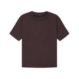 T-shirt à épaules tombantes grande taille, délavé à l'acide, style vintage, coupe ample et usée, à manches courtes, idéal pour les voyages - Product Image 1