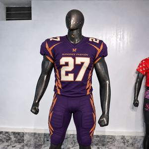 Kit d'équipe de football américain personnalisé, maillot et pantalon imprimés sur mesure pour les joueurs adultes unisexes, entraînement, jour de match, sport - Product Image 5