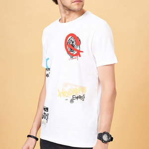 Camiseta de Hombre Transpirable y Ligera de Manga Corta con Serigrafía, 100% Algodón, Hecha en Pakistán, Servicio OEM - Product Image 3