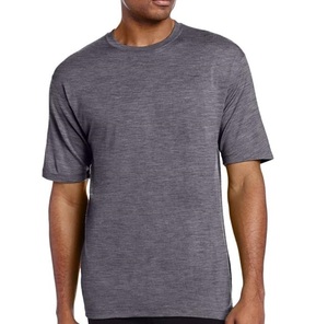 T-shirts pour hommes en laine mérinos 100% de haute qualité, coupe régulière, manches courtes, col rond, anti-UV, respirants, sportifs, teints unis - Product Image 4