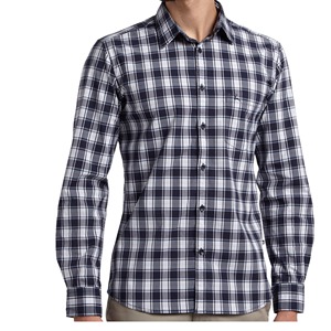 Camisa Casual de Manga Larga para Hombre, 100% Algodón, con Tecnología de Teñido en Prenda, Secado Rápido, Diseño a Cuadros con Estampado Digital - Product Image 4