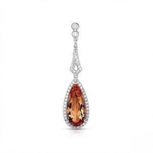 Pendientes de Plata 925 Aniva Classic para Mujer con Diseño de Flor y Engaste de Diamantes para Boda - Product Image 2