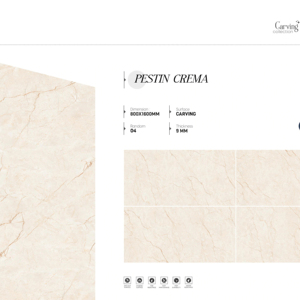 กระเบื้องพอร์ซเลนลายหินอ่อนพรีเมียม ขนาด 800x1600 1200x1800 750x1500 มม. กระเบื้องปูพื้นและผนังหรูหราสำหรับบ้านพักตากอากาศ - Product Image 1
