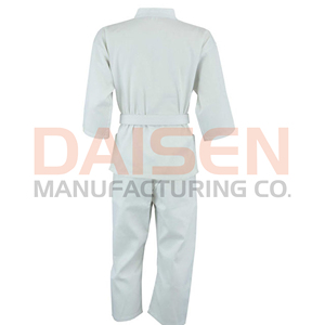 Uniforme de Karate Blanco 100% Algodón, Duradero, Unisex, para Adultos, Artes Marciales, Corte Regular, en Stock - Product Image 3