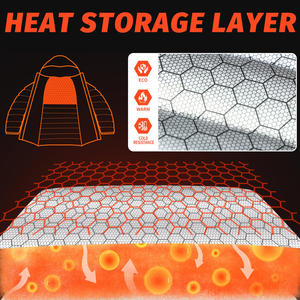 Solid Trader High Density Outer Shell Thermal Efficiency Cozy <b>Padded</b> Clothing <b>Long</b> Puffer Jacket - Product Image 5