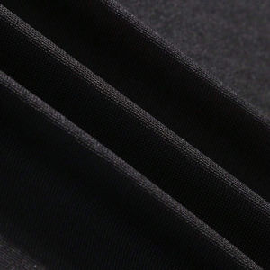 Polo de Piqué Negro para Hombre, Corte Ajustado, Manga Corta, Color Sólido, Estilo Casual - Product Image 3