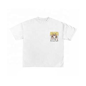 T-shirts unisexes courts tendance pour l'été, streetwear, logo de marque personnalisé, 100% coton, mode hip-hop Y2K, coupe ample pour hommes et femmes - Product Image 2