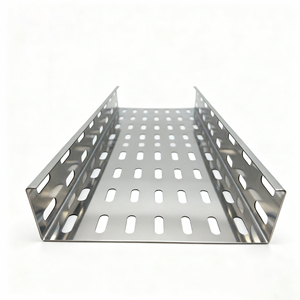 Bandeja portacables perforada multiperforada galvanizada tipo bandeja, ignífuga, de acero inoxidable y aleación de aluminio, hecha a medida - Product Image 4