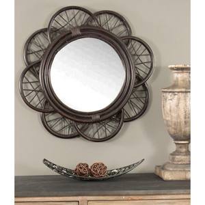 Espejo Redondo de Pared de Ratán, Decoración Colgante de Pared Barata al por Mayor, Productos Artesanales para Decoración del Hogar, Sala de Estar, Dormitorio, Hotel - Product Image 4