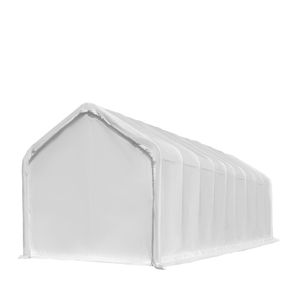Prefab Garage Storage 18FT X 45FT RV/Motorhome Shelter 17 oz <b>PVC</b> Fabric Cover Front <b>Roll</b> Door Enclosed Rear Wall 3 Layer - Product Image 5