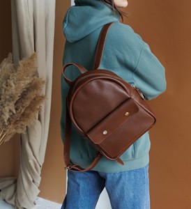 Proveedor Mayorista de Mochilas Mini de Cuero Genuino Personalizadas de Primera Calidad, Bolsas y Maletas, Bolsas Escolares para Mujer, Modelo LSBP-0114 - Product Image 2