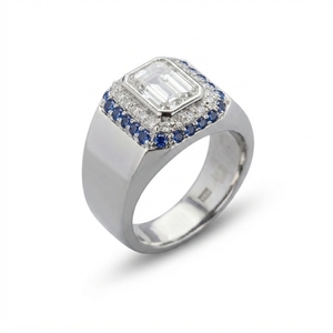 Stylish 18K White Gold Diamond <b>Ring</b> IGI Certified Luxury Engagement Band Wedding Jewelry Shiny Finish Daily Wear Gift Option - Product Image 2