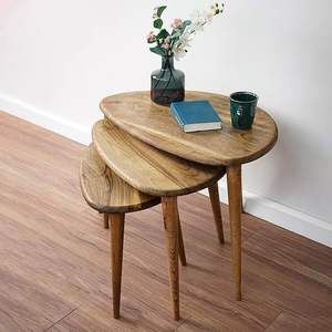 Mesa Auxiliar de Madera con Diseño Equilibrado, Estilo Natural y Durabilidad, que Muestra una Arte Experta - Product Image 4
