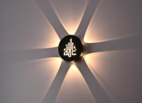 Lampe murale LED étanche IP65 pour extérieur, forme ronde, pour jardin, cour, escalier, allée, décoration