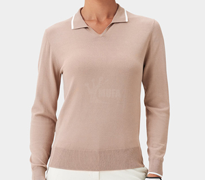 Camiseta Polo de Mujer 100% Algodón, Lisa, de Manga Corta, a la Moda, con Logotipo Personalizado - Product Image 2