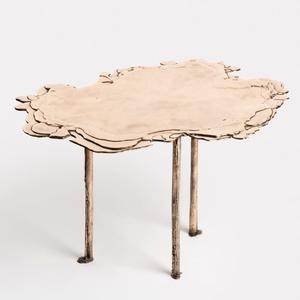 Table d'appoint moderne en métal argenté, style pieds métalliques, pour salon, décoration moderne pour la maison. - Product Image 3