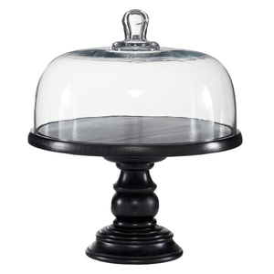 Supports à gâteaux métalliques avec cloche en verre, prix promotionnel, haute qualité, présentoir rond pour desserts, fournitures pour gâteaux d'anniversaire à domicile - Product Image 3