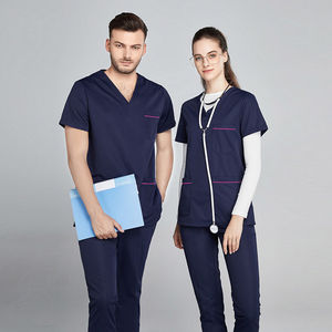 ชุดยูนิฟอร์มสครับแบบใหม่มาแรง ขายดีที่สุด สไตล์จ็อกเกอร์ สำหรับแพทย์ พยาบาล ชุดสครับสำหรับคลินิก ชุดยูนิฟอร์มโรงพยาบาล - Product Image 6
