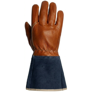 Guantes de Soldadura de Alta Calidad, Profesionales, de Lona y Cuero, Duraderos, Antideslizantes, con Textura Suave, Multicolores, Libres de Silicona - Product Image 5