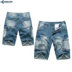 Men's Casual Light Wash Denim Mid Waist Embroidered Breathable Eco-Friendly <b>Zippers</b> Button Streetwear <b>Shorts</b> Summer Spring - Product Image 3