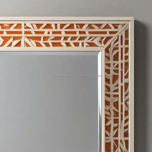 Exportateur indien Miroir incrusté d'os pour couloir ou salle de bain et décoration murale de chambre à coucher disponible pour l'approvisionnement mondial - Product Image 2