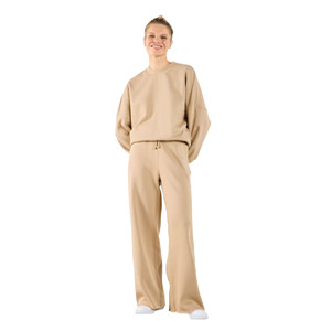 Women's Winter 100% Cotton Fleece <b>Jogging</b> <b>Suit</b> 2-in-1 Two-Piece Set Casual Crew Neck Pullover Elastic Waist Breathable Quick Dry - Product Image 1