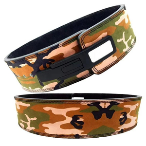 Hot Sale Adjustable PU Leather Back Waist Support Workout PowerLifting Gym Power Lifting Leather Belts - Product Image 4