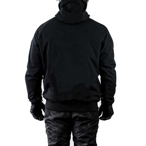 เสื้อฮู้ดดี้สำหรับขับขี่มอเตอร์ไซค์สำหรับผู้ชาย พร้อมแผ่นป้องกันที่ได้รับการรับรองมาตรฐาน CE ช่องระบายอากาศแบบถอดได้ ดีไซน์คุณภาพพรีเมียม - Product Image 2