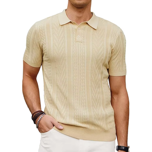 Polos décontractés pour hommes, nouvelle collection, vente chaude, logo personnalisé, couleur unie, respirants, personnalisables - Product Image 1