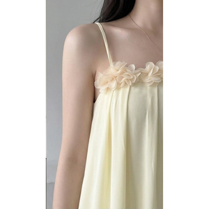 Robe longue droite vintage unie pour femme 100% coton respirant décontractée été faible MOQ haute qualité - Product Image 3