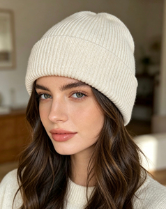 Custom Printed Acrylic Ribbed Beanie Knitted <b>Winter</b> <b>Hat</b> Solid Color Cuff Cap for <b>Men</b> and Women Outdoor Wear - Product Image 5