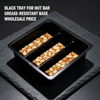 Plateau en PET jetable de qualité alimentaire pour l'emballage de biscuits, craquelins, gâteaux et snacks – Emballage transparent sous blister, personnalisable OEM