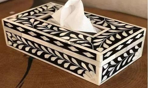 Portarrollos de Papel Tisú de Hueso Incrustado Personalizado, Ecológico y de Primera Calidad, Decoración Elegante Hecha a Mano para el Hogar, Tradebyd - Product Image 2