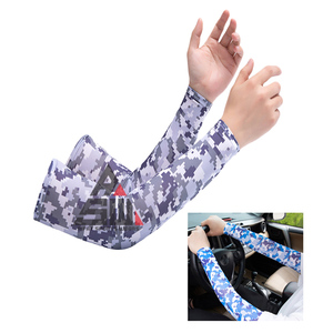 Manchons de bras personnalisés sans couture pour football, basketball, jeux, sports, protection UV, rafraîchissants, cyclisme, volleyball, 100% polyester - Product Image 4