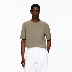 เสื้อยืดบ็อกซี่เกรย์สำหรับผู้ชายเสื้อยืดผ้าฝ้าย100% พิมพ์ลายดิจิตัลเฮฟวี่เวทสำหรับฤดูร้อน - Product Image 1